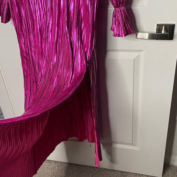 NWT Buddy Love Evie Metallic Long Sleeve Maxi Dress - Picture 5 of 9